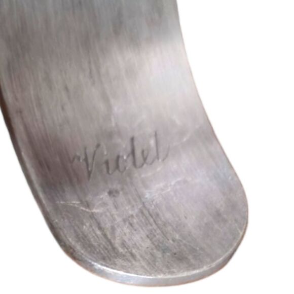 Kirk Stieff Pewter Violet 900-2 Collection Flower Cuff Bracelet - Picture 6 of 10